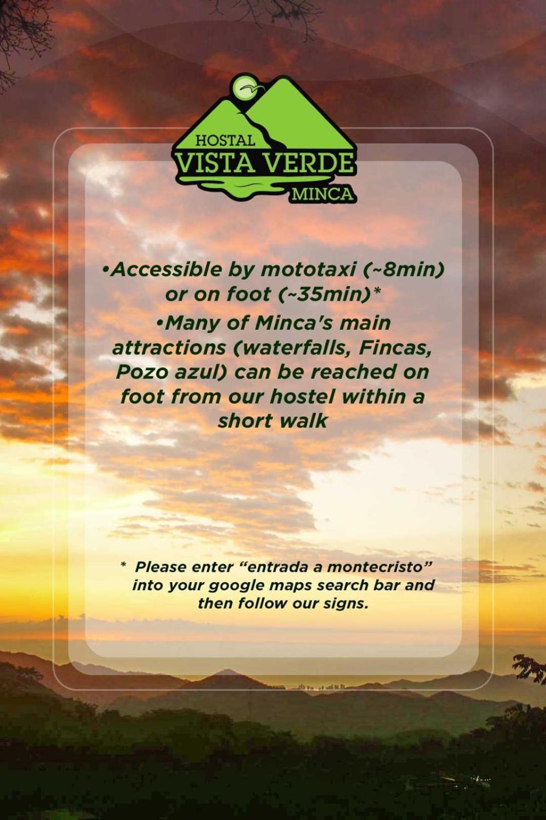 Hostal Vista Verde Minca Ngoại thất bức ảnh